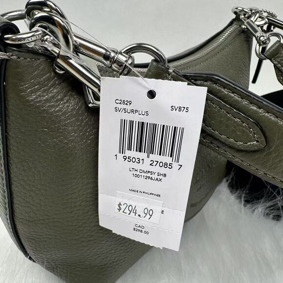 Coach Dempsey Shoulder Crossbody Bag with Patch In Silver/Surplus C2829 NWT - Picture 6 of 12